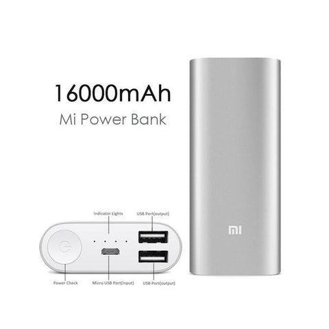 Mi Xiaomi 16000mAh Power Bank - Silver